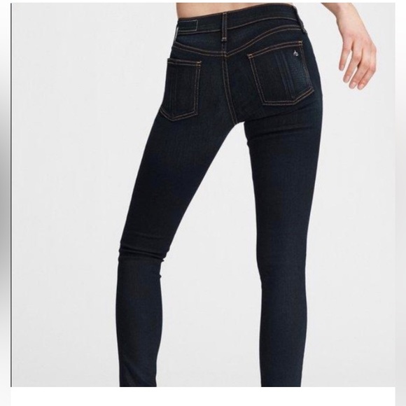 Rag & Bone Mid-rise Skinny Blue Jeans. Size 27 - Picture 2 of 10